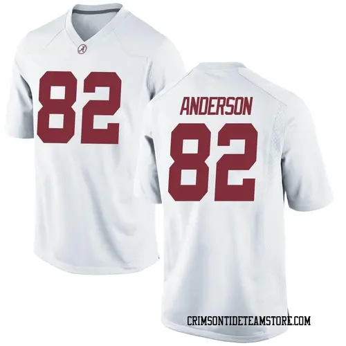 Men's Nike Aaron Anderson Alabama Crimson Tide Replica White Football ...