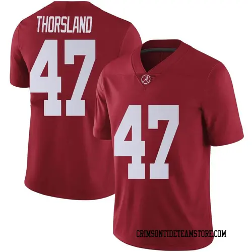 Men's Nike Adam Thorsland Alabama Crimson Tide Limited Crimson Football College Jersey