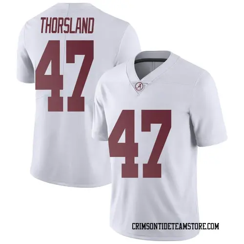 Men's Nike Adam Thorsland Alabama Crimson Tide Limited White Football College Jersey