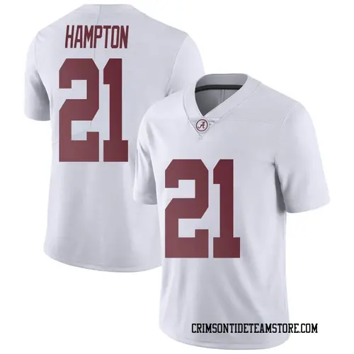 Men's Nike Bubba Hampton Alabama Crimson Tide Limited White Football College Jersey