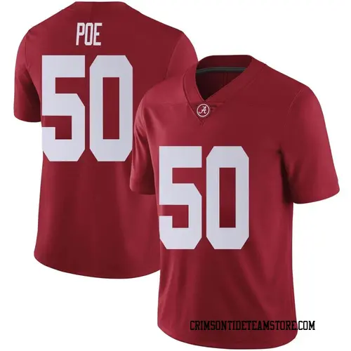 Men's Nike Casey Poe Alabama Crimson Tide Limited Crimson Football College Jersey