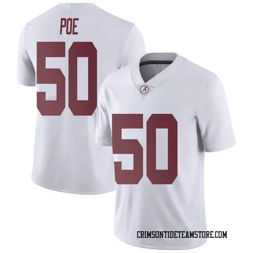 Men's Nike Casey Poe Alabama Crimson Tide Limited White Football College Jersey