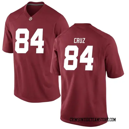 Men's Nike Colby Cruz Alabama Crimson Tide Game Crimson Football College Jersey