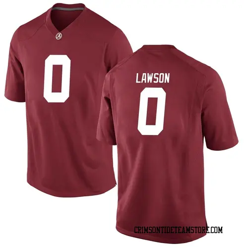 Men's Nike Deontae Lawson Alabama Crimson Tide Game Crimson Football College Jersey