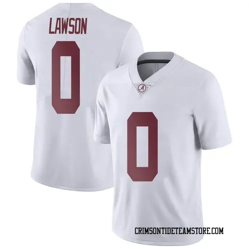 Men's Nike Deontae Lawson Alabama Crimson Tide Limited White Football College Jersey