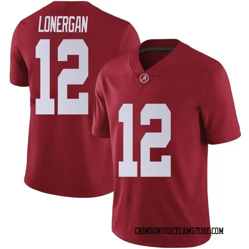 Men's Nike Dylan Lonergan Alabama Crimson Tide Limited Crimson Football College Jersey