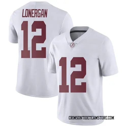 Men's Nike Dylan Lonergan Alabama Crimson Tide Limited White Football College Jersey