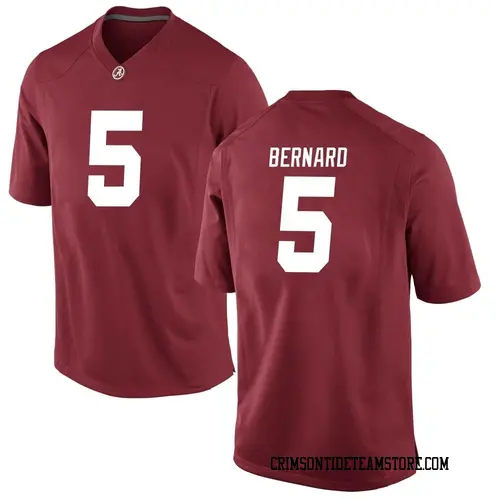 Men's Nike Germie Bernard Alabama Crimson Tide Game Crimson Football College Jersey