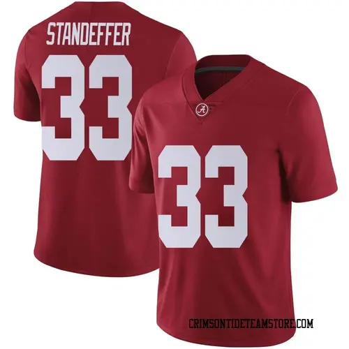 Men's Nike Jack Standeffer Alabama Crimson Tide Limited Crimson Football College Jersey