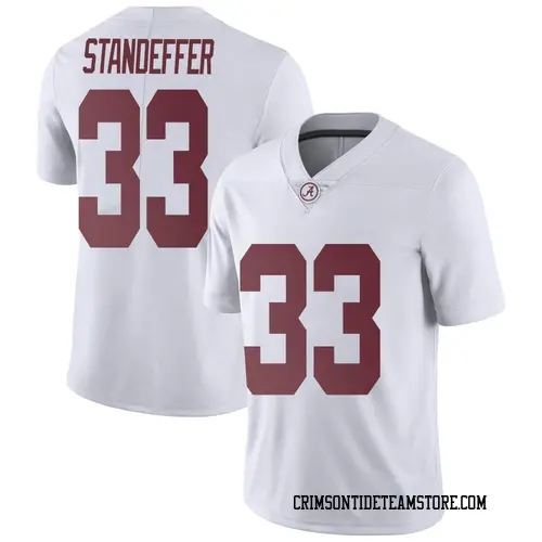 Men's Nike Jack Standeffer Alabama Crimson Tide Limited White Football College Jersey