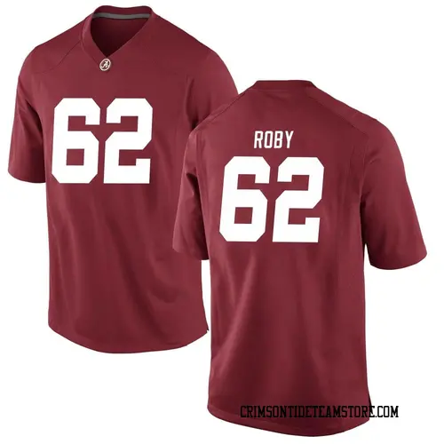 Men's Nike Jackson Roby Alabama Crimson Tide Game Crimson Football College Jersey