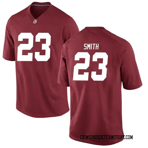 Men's Nike James Smith Alabama Crimson Tide Game Crimson Football College Jersey