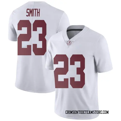 Men's Nike James Smith Alabama Crimson Tide Limited White Football College Jersey