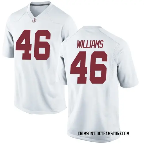 Men's Nike Jay Williams Alabama Crimson Tide Game White Football College Jersey