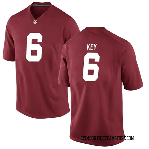 Men's Nike Jaylen Key Alabama Crimson Tide Game Crimson Football College Jersey