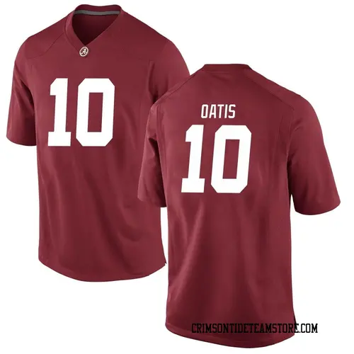 Men's Nike Jehiem Oatis Alabama Crimson Tide Game Crimson Football College Jersey