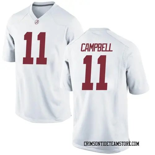 Men's Nike Jihaad Campbell Alabama Crimson Tide Game White Football College Jersey