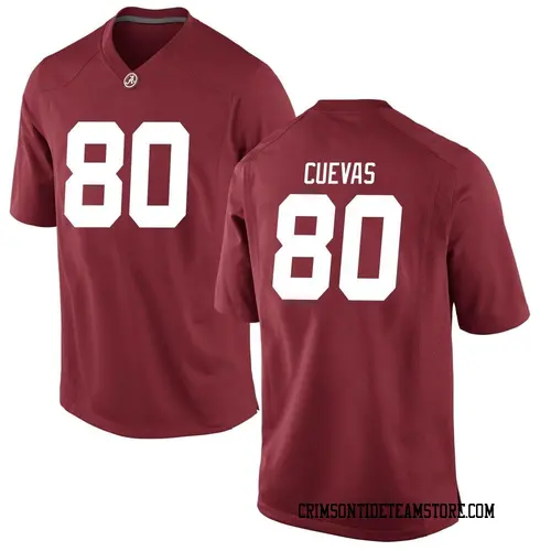 Men's Nike Josh Cuevas Alabama Crimson Tide Game Crimson Football College Jersey