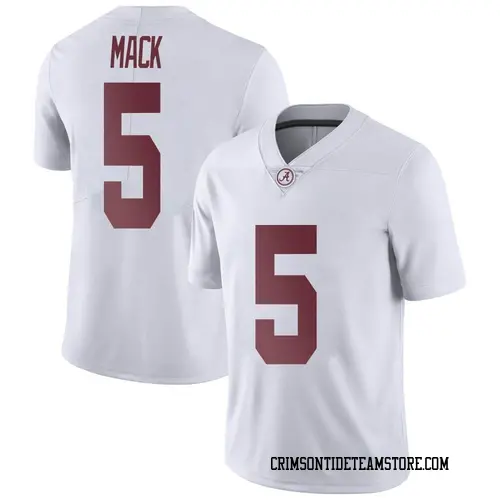 Men's Nike King Mack Alabama Crimson Tide Limited White Football College Jersey