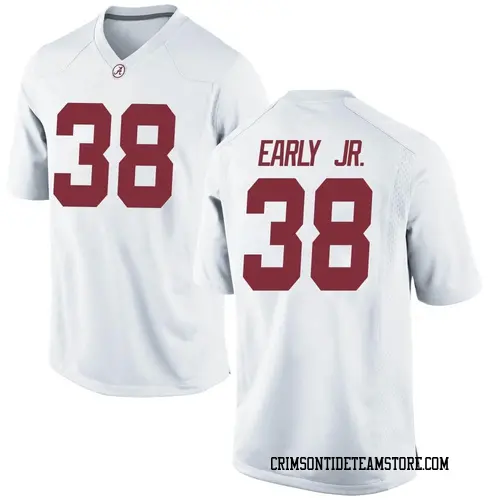 Men's Nike Marcus Early Jr. Alabama Crimson Tide Game White Football College Jersey