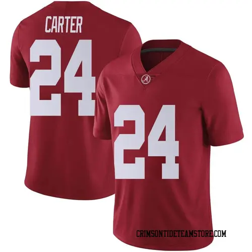 Men's Nike Noah Carter Alabama Crimson Tide Limited Crimson Football College Jersey