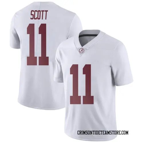 Men's Nike Rico Scott Alabama Crimson Tide Limited White Football College Jersey