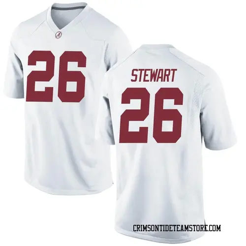 Men's Nike Ryder Stewart Alabama Crimson Tide Game White Football College Jersey