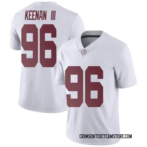 Men's Nike Tim Keenan III Alabama Crimson Tide Limited White Football College Jersey