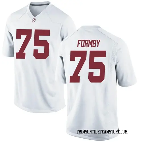 Men's Nike Wilkin Formby Alabama Crimson Tide Game White Football College Jersey