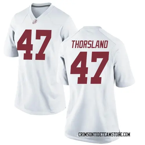 Women's Nike Adam Thorsland Alabama Crimson Tide Game White Football College Jersey