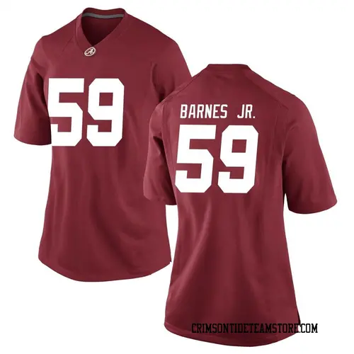 Women's Nike Anquin Barnes Jr. Alabama Crimson Tide Game Crimson Football College Jersey