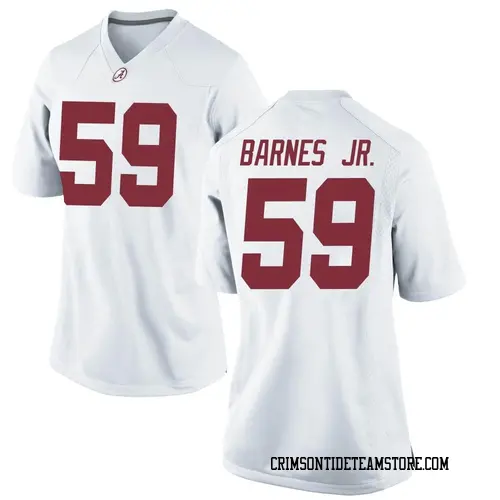 Women's Nike Anquin Barnes Jr. Alabama Crimson Tide Game White Football College Jersey