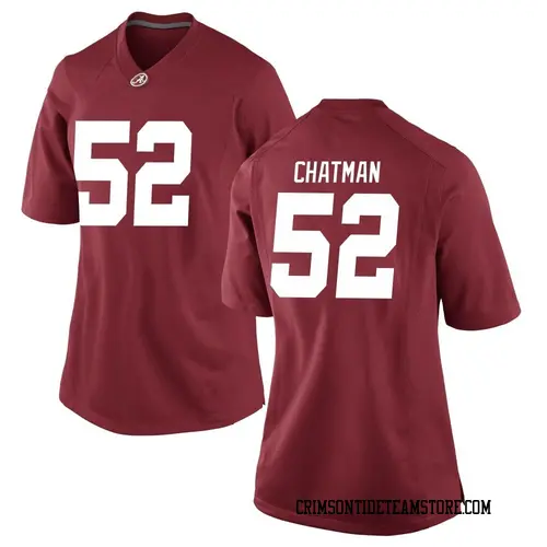 Women's Nike Braylon Chatman Alabama Crimson Tide Game Crimson Football College Jersey