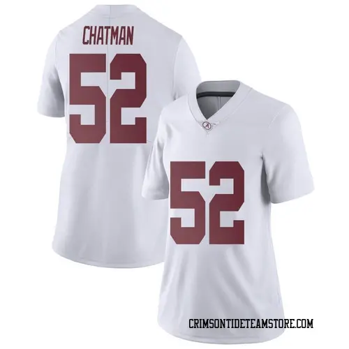 Women's Nike Braylon Chatman Alabama Crimson Tide Limited White Football College Jersey