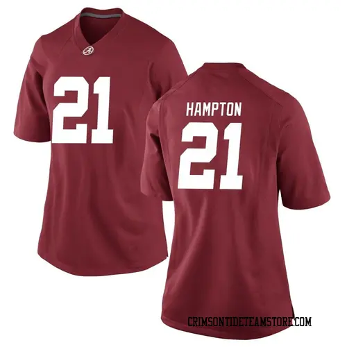 Women's Nike Bubba Hampton Alabama Crimson Tide Game Crimson Football College Jersey