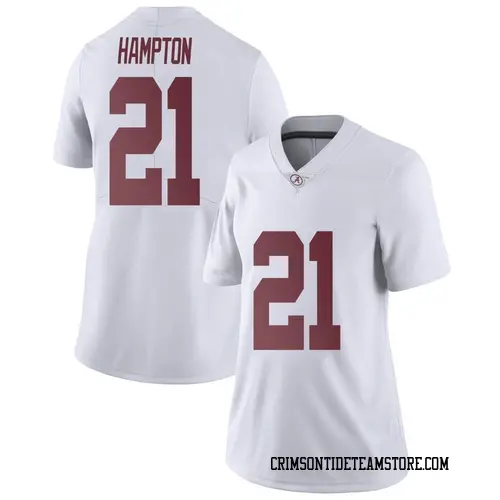 Women's Nike Bubba Hampton Alabama Crimson Tide Limited White Football College Jersey