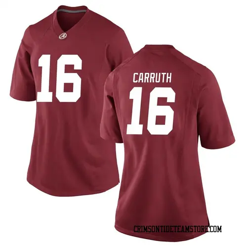 Women's Nike Cade Carruth Alabama Crimson Tide Game Crimson Football College Jersey