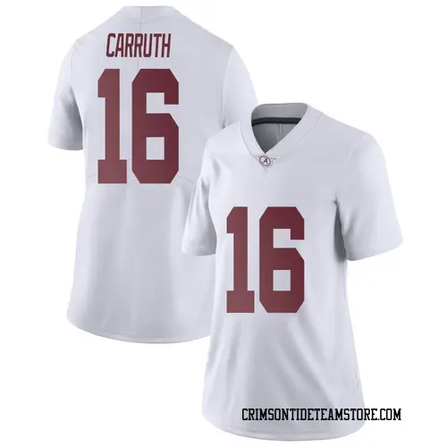 Women's Nike Cade Carruth Alabama Crimson Tide Limited White Football College Jersey