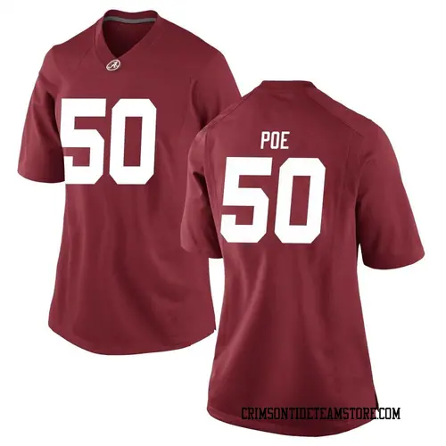 Women's Nike Casey Poe Alabama Crimson Tide Game Crimson Football College Jersey