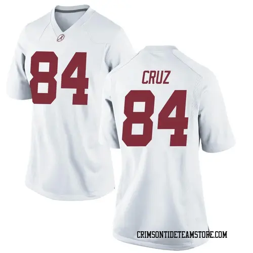 Women's Nike Colby Cruz Alabama Crimson Tide Game White Football College Jersey