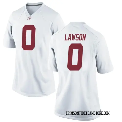 Women's Nike Deontae Lawson Alabama Crimson Tide Game White Football College Jersey