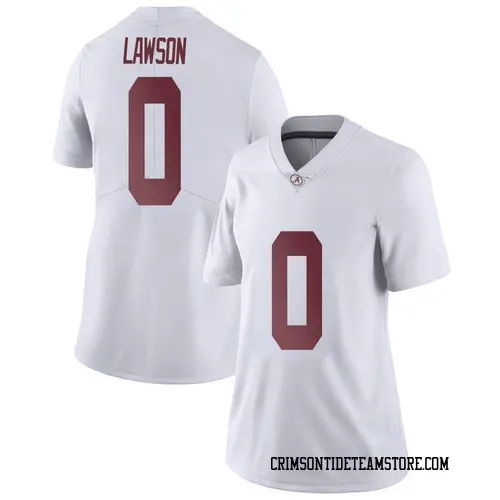 Women's Nike Deontae Lawson Alabama Crimson Tide Limited White Football College Jersey