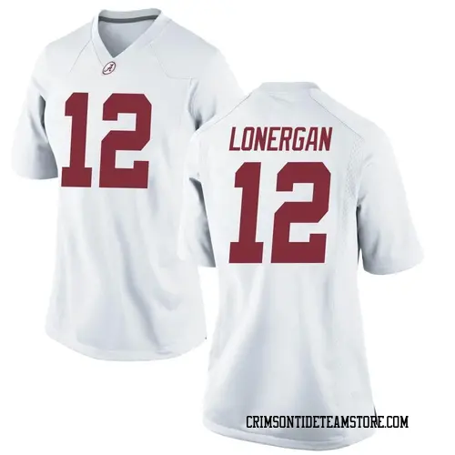 Women's Nike Dylan Lonergan Alabama Crimson Tide Game White Football College Jersey