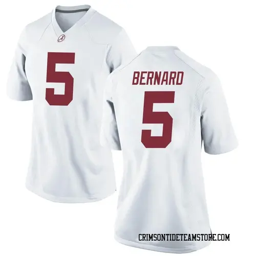 Women's Nike Germie Bernard Alabama Crimson Tide Game White Football College Jersey