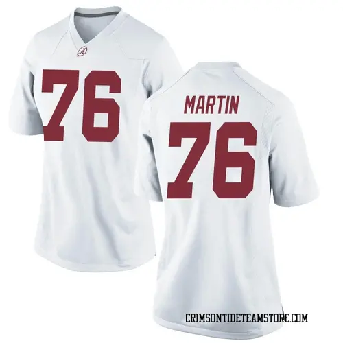 Women's Nike JD Martin Alabama Crimson Tide Game White Football College Jersey