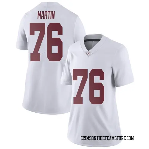 Women's Nike JD Martin Alabama Crimson Tide Limited White Football College Jersey