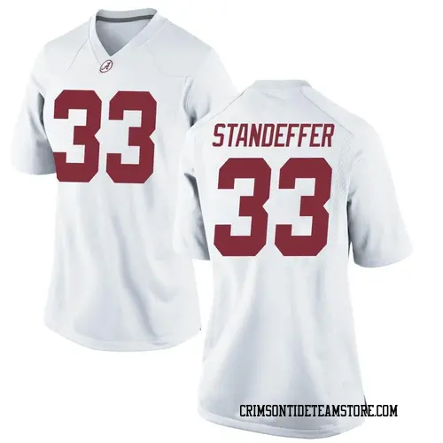 Women's Nike Jack Standeffer Alabama Crimson Tide Game White Football College Jersey