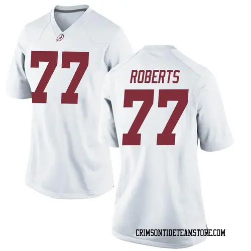 Women's Nike Jaeden Roberts Alabama Crimson Tide Replica White Football College Jersey