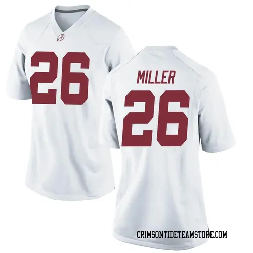 Women's Nike Jam Miller Alabama Crimson Tide Game White Football College Jersey