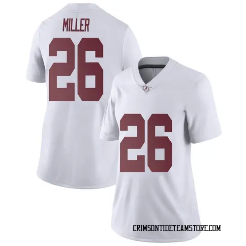 Women's Nike Jam Miller Alabama Crimson Tide Limited White Football College Jersey